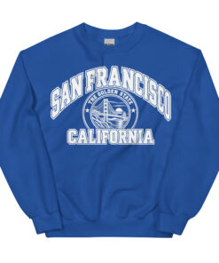 San Francisco California Varsity Sweatshirts College Style