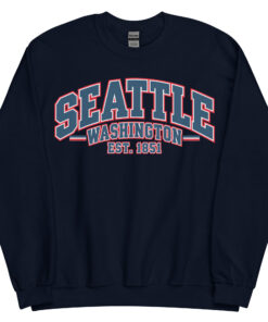 Seattle Washington Varsity Sweatshirts College Style