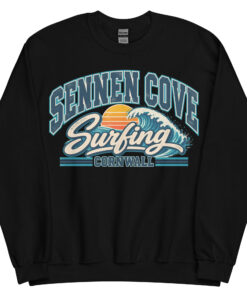 Sennen Cove Cornwall Surfing Jumper Varsity Sweatshirt