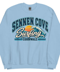 Sennen Cove Cornwall Surfing Jumper Varsity Sweatshirt