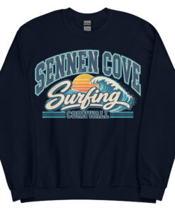 Sennen Cove Cornwall Surfing Jumper Varsity Sweatshirt