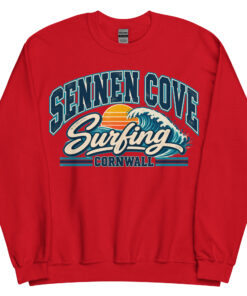 Sennen Cove Cornwall Surfing Jumper Varsity Sweatshirt
