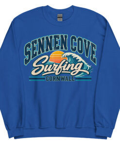 Sennen Cove Cornwall Surfing Jumper Varsity Sweatshirt