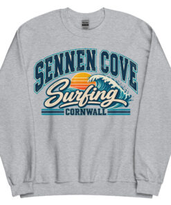 Sennen Cove Cornwall Surfing Jumper Varsity Sweatshirt