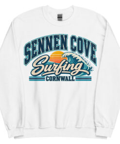 Sennen Cove Cornwall Surfing Jumper Varsity Sweatshirt