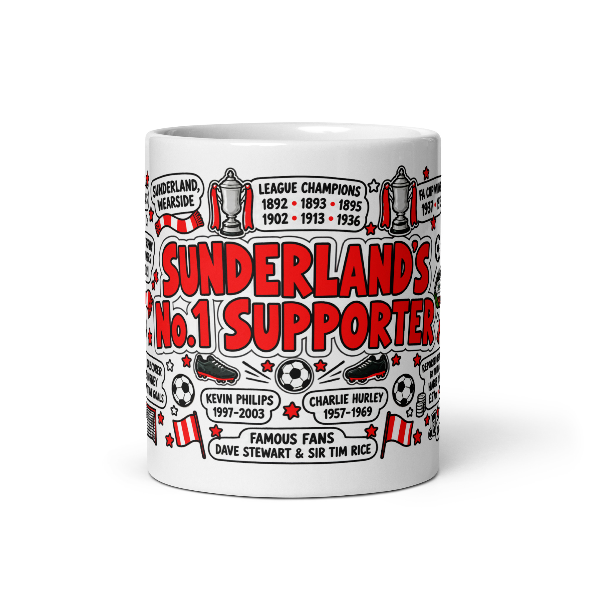 Sunderland Mug No1 Supporter Gift Mugs