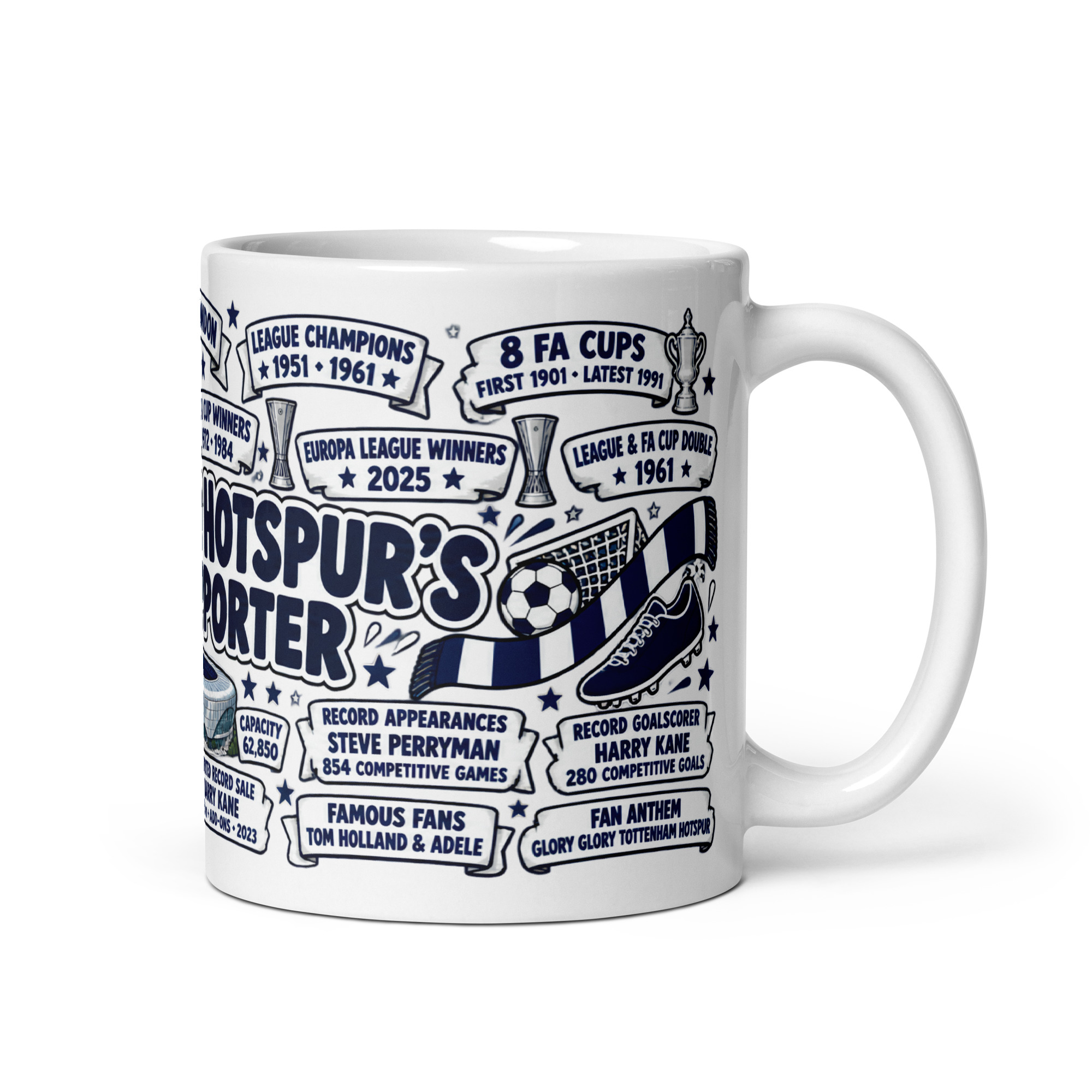 Tottenham Hotspur Mug No1 Supporter Gift Mugs