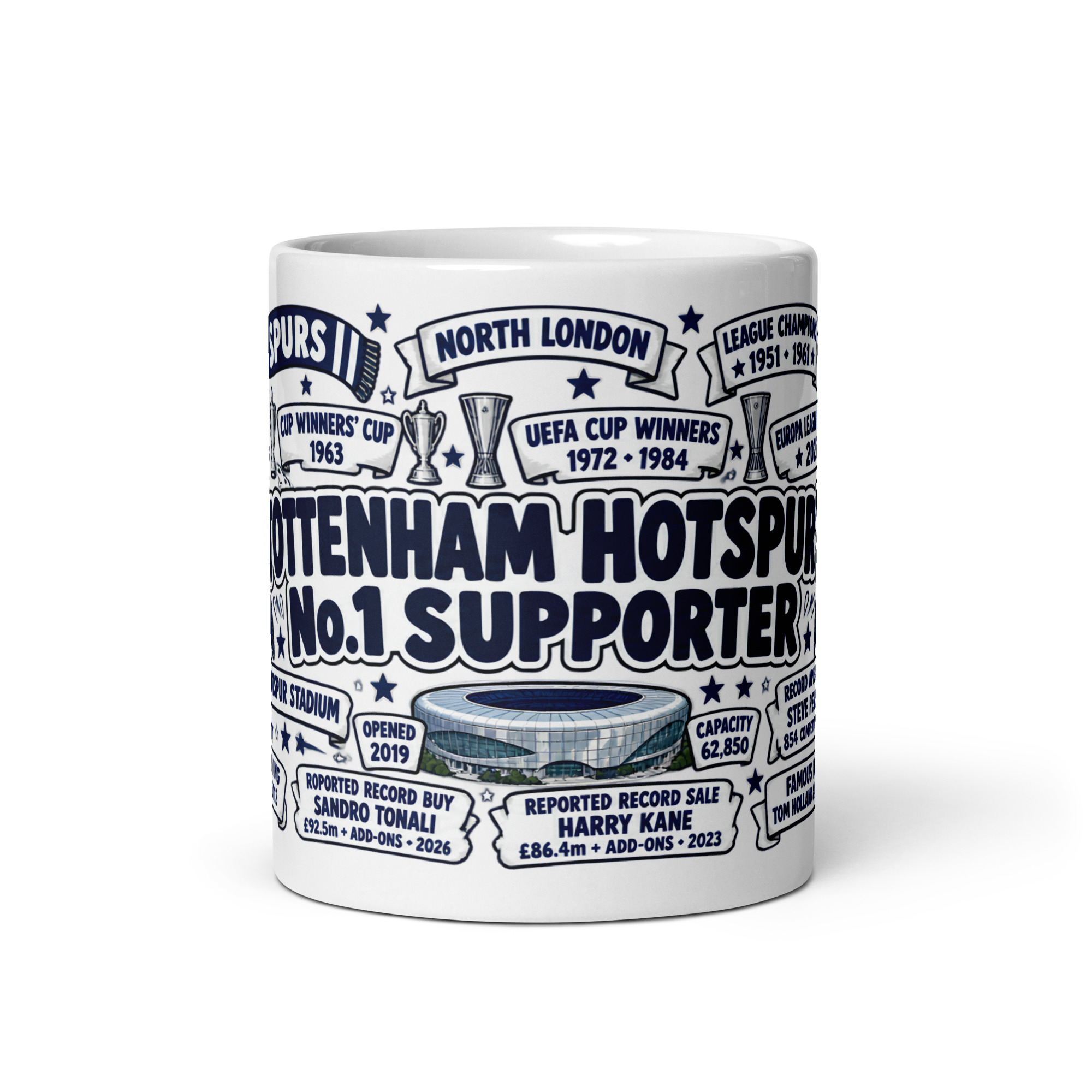 Tottenham Hotspur Mug No1 Supporter Gift Mugs