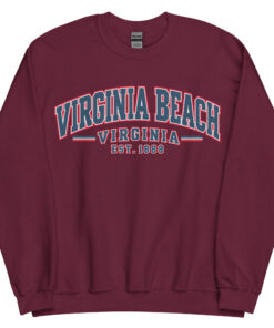 Virginia Beach Varsity Sweatshirts College Style