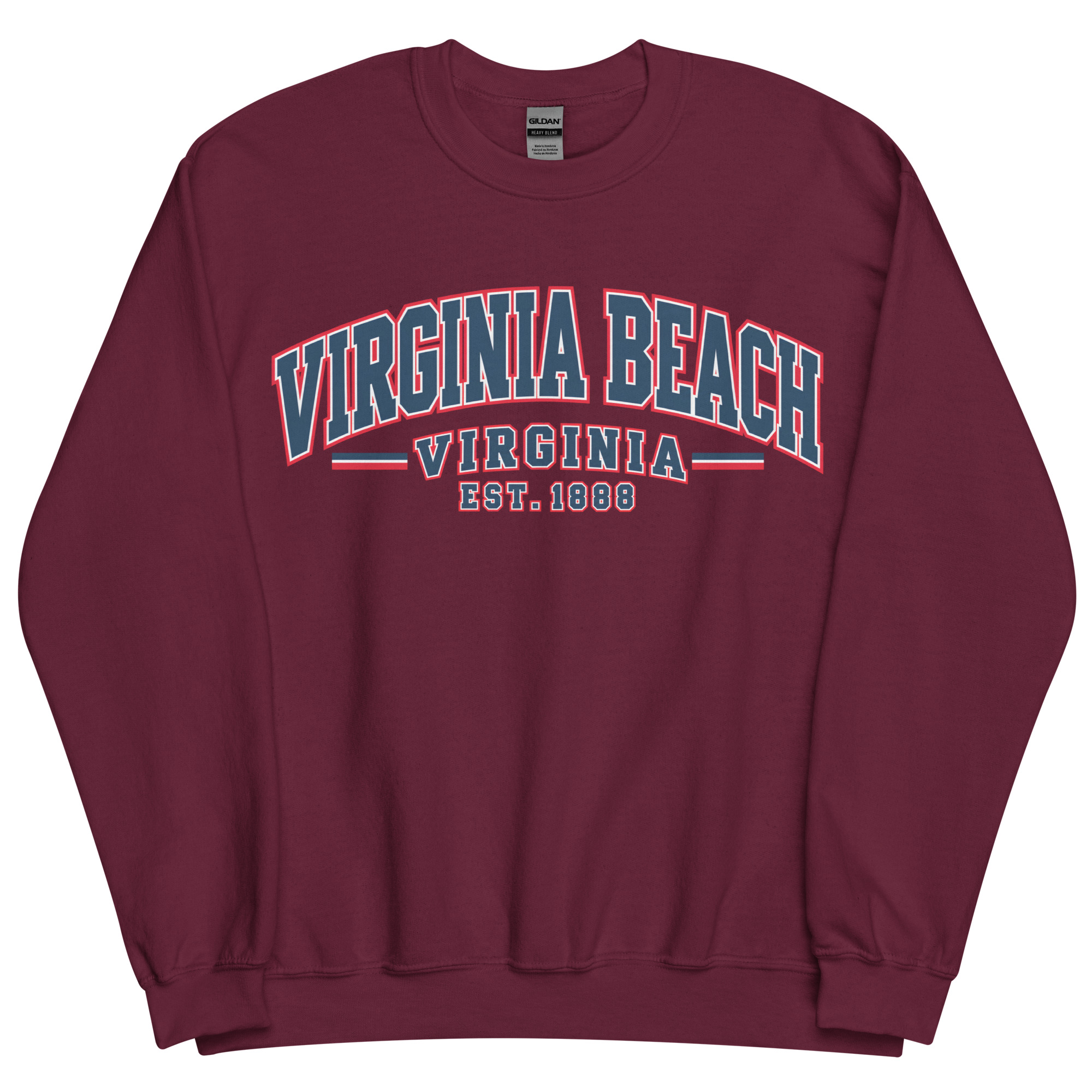 Virginia Beach Varsity Sweatshirts College Style