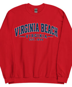 Virginia Beach Varsity Sweatshirts College Style