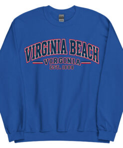 Virginia Beach Varsity Sweatshirts College Style