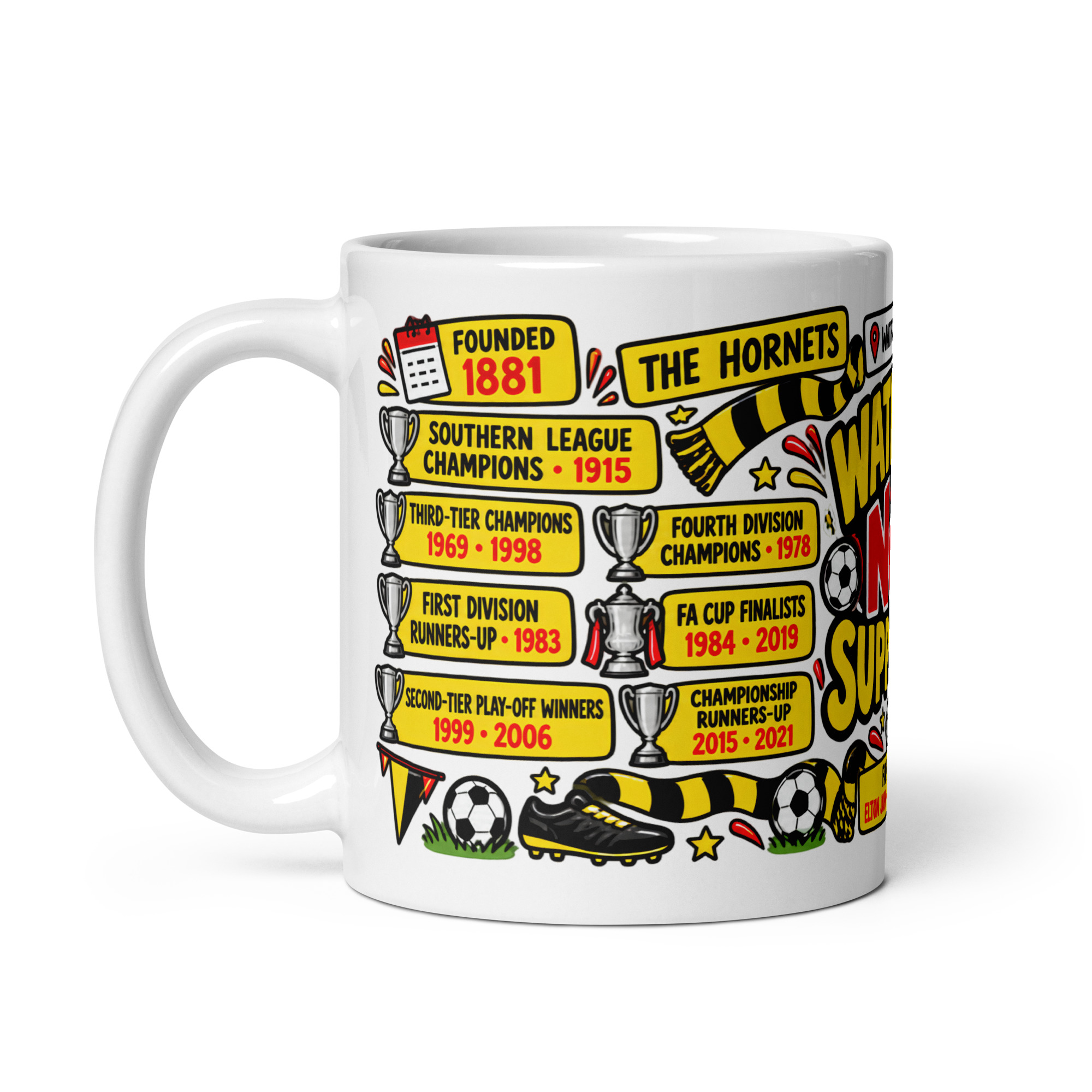 Watford Mug No1 Supporter Gift Mugs