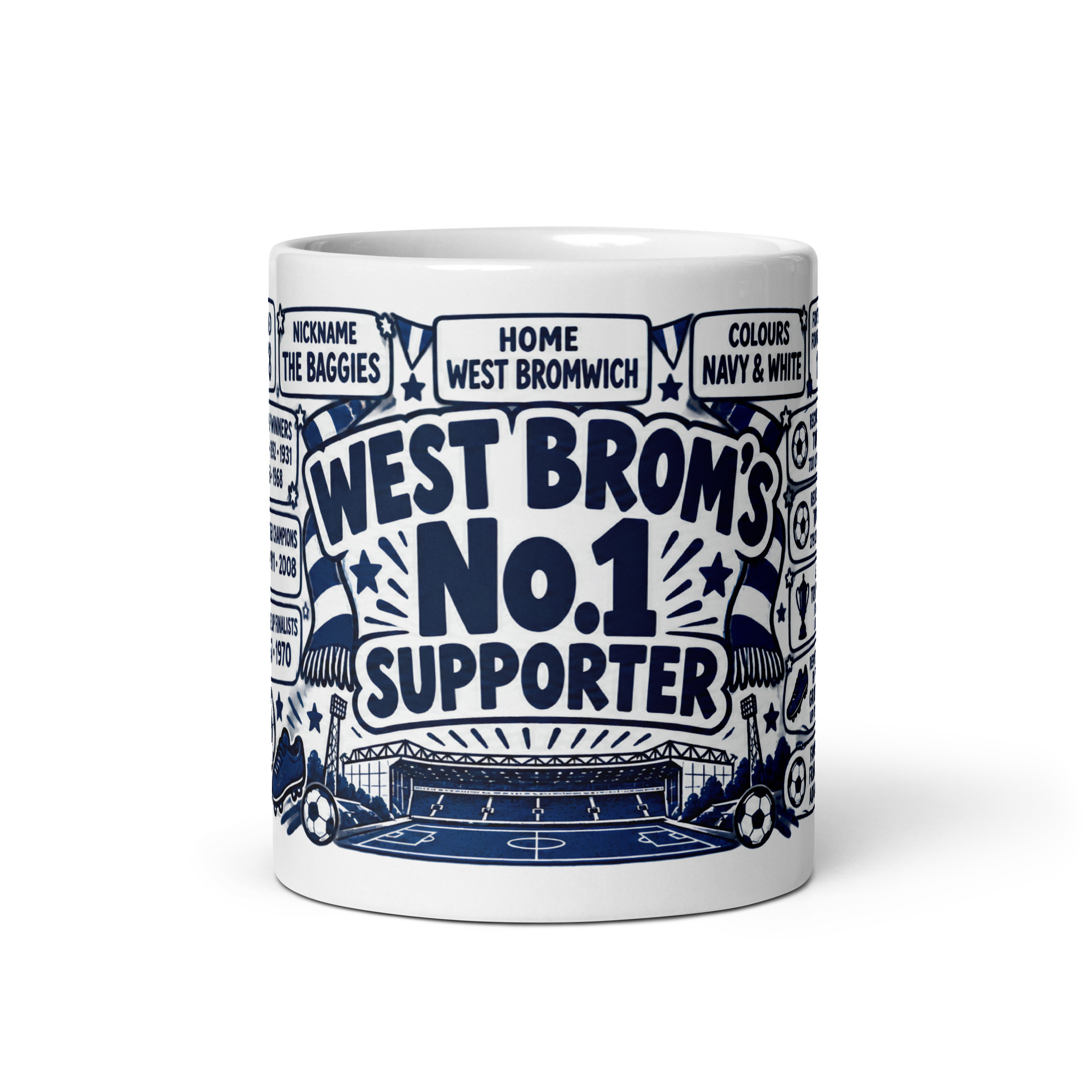 West Brom Mug No1 Supporter Gift Mugs