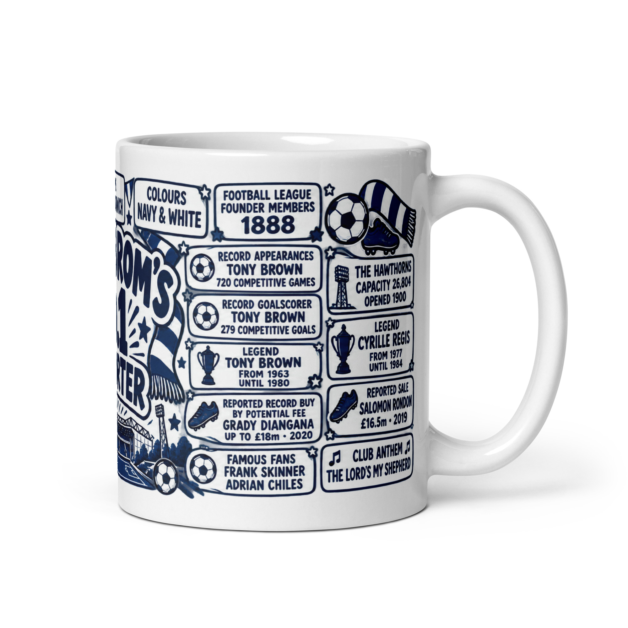 West Brom Mug No1 Supporter Gift Mugs