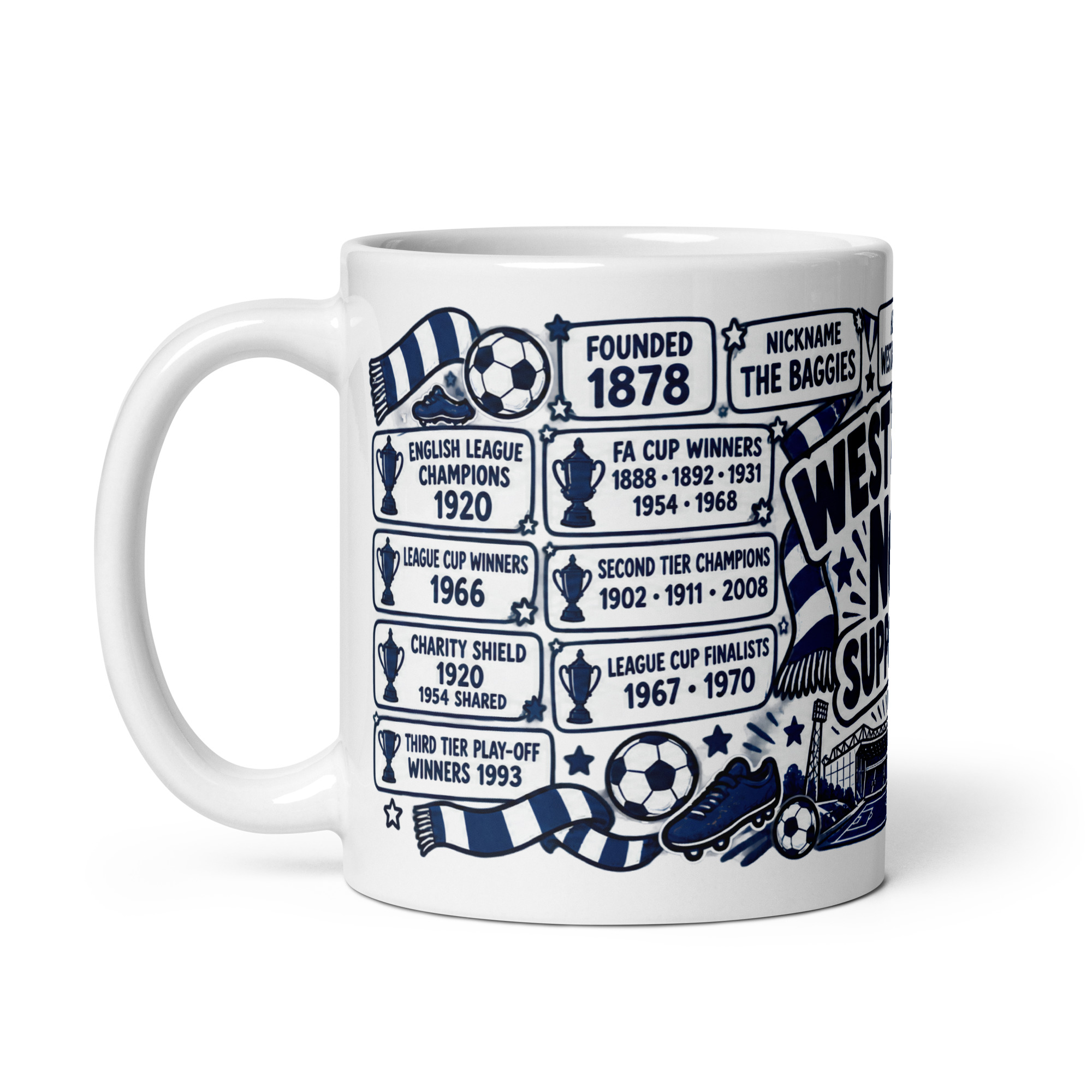 West Brom Mug No1 Supporter Gift Mugs