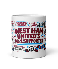 West Ham Mug No1 Supporter Gift Mugs