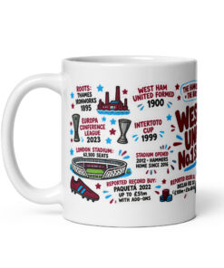 West Ham Mug No1 Supporter Gift Mugs