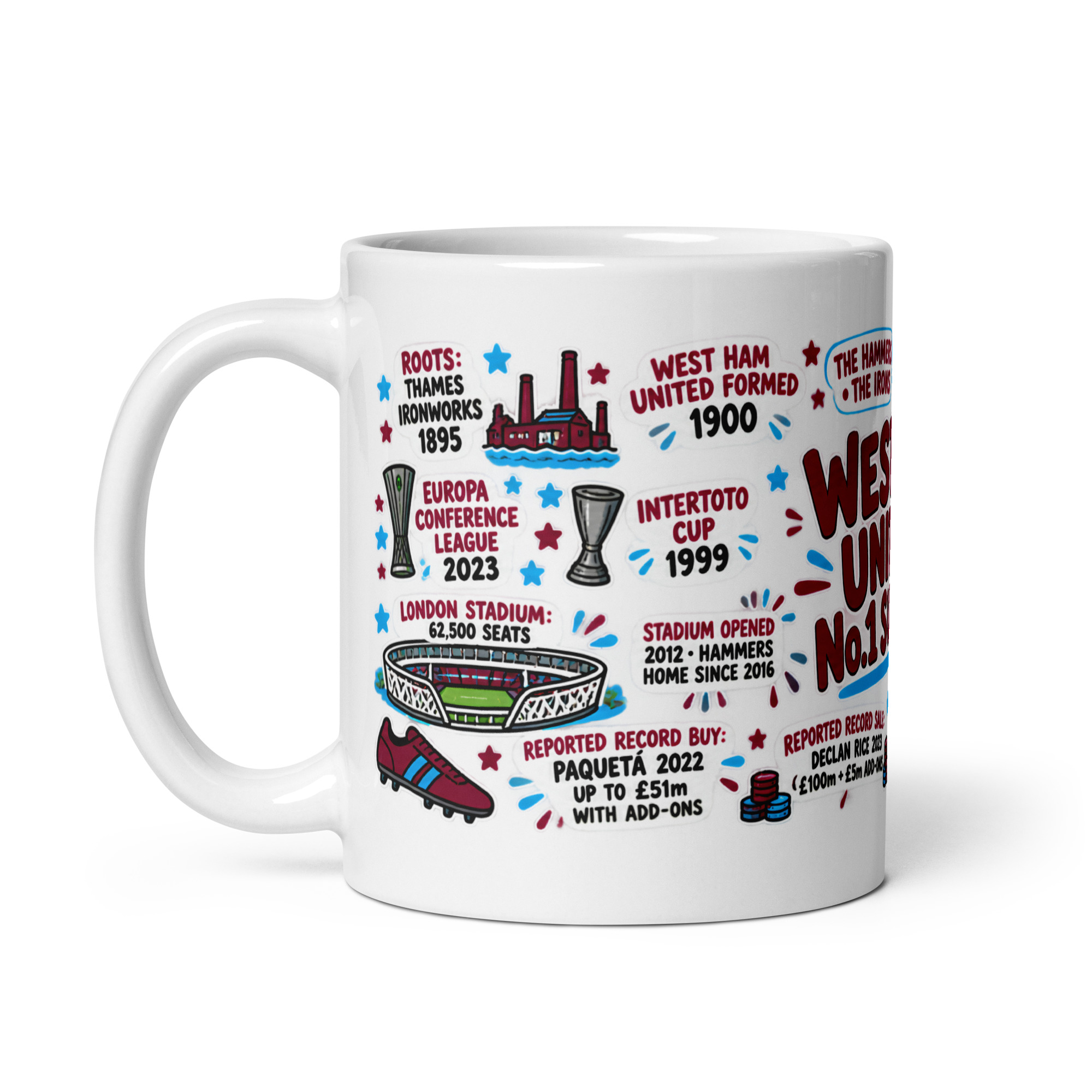 West Ham Mug No1 Supporter Gift Mugs