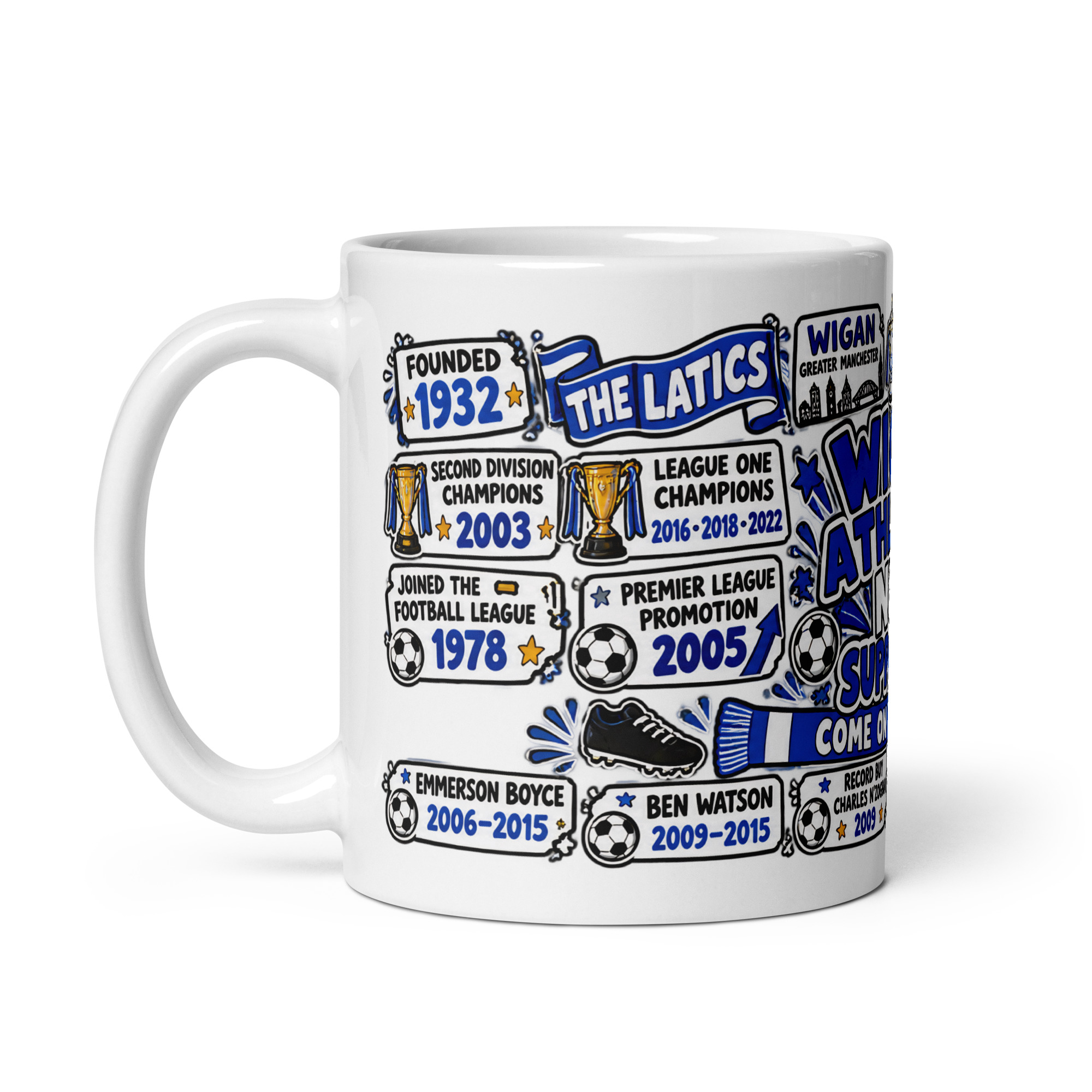 Wigan Athletic Mug No1 Supporter Gift Mugs