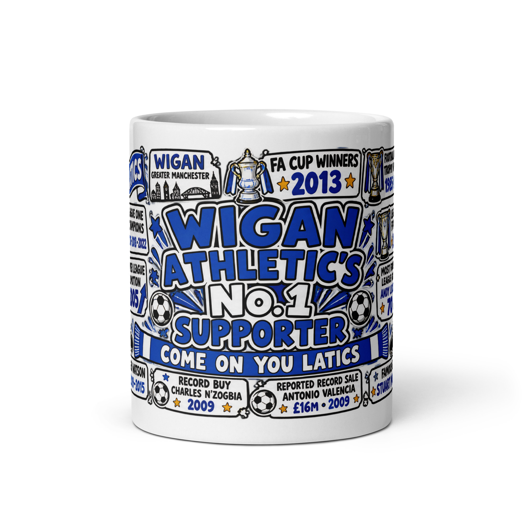 Wigan Athletic Mug No1 Supporter Gift Mugs