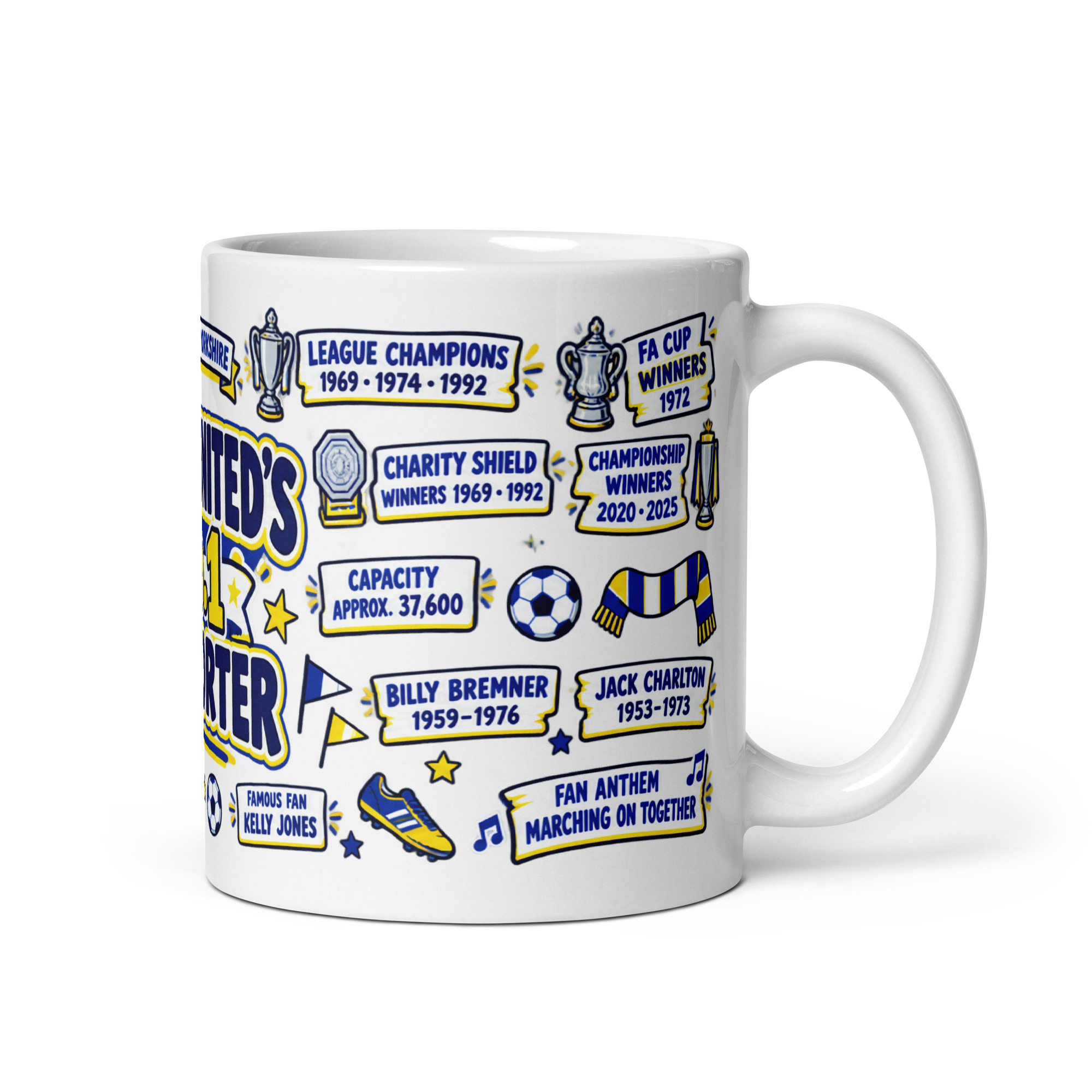 Leeds United Mug No1 Supporter Gift Mugs