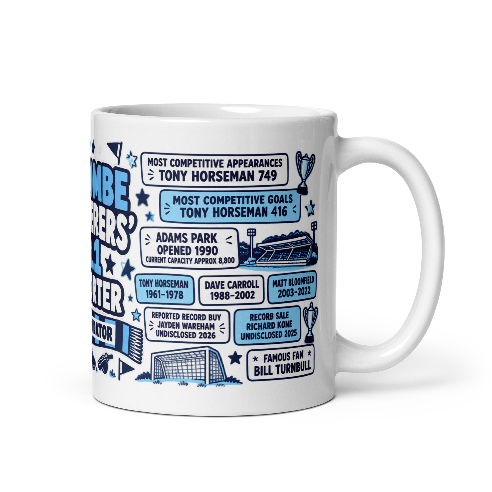 Wycombe Wanderers Mug No1 Supporter Gift Mugs