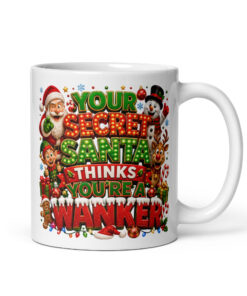Your Secret Santa Thinks You’re A Wanker Mug Funny Gifts